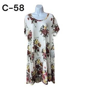 Sz 1X J for Justify Floral Print Dress NWT